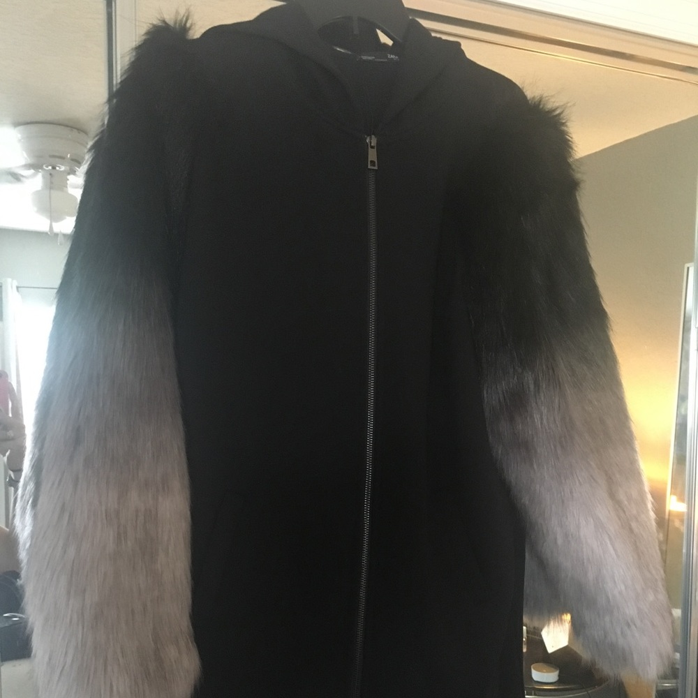 Faux fur jacket